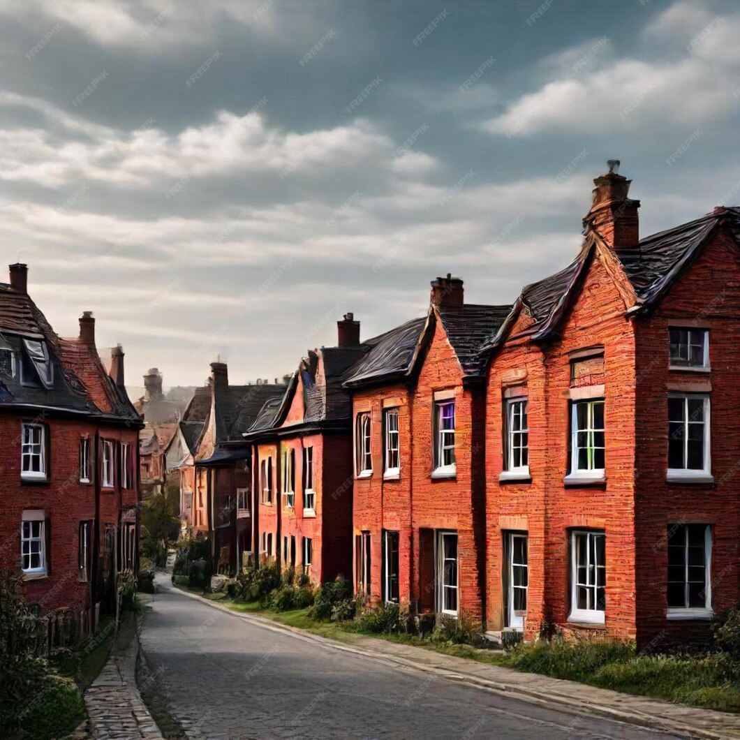 row-houses-with-one-that-says-name-street_987032-234288
